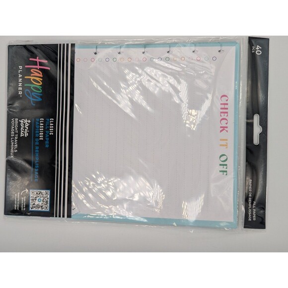 Happy Planner x Tania Garcia Check it Off Refill Paper Set of 2 - Picture 2 of 4